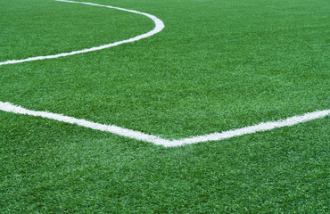 Football field with marking.