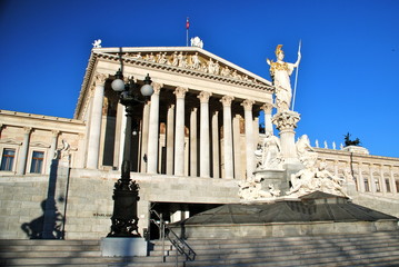 Fototapeta na wymiar Austriacki parlament, Wiedeń