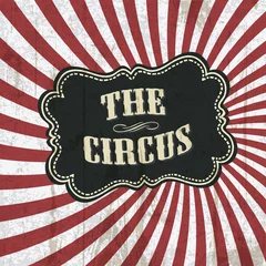 Cercles muraux Poster vintage Fond de cirque classique, vecteur, eps10