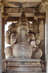 sculpture at Kadalekalu Ganesha Temple