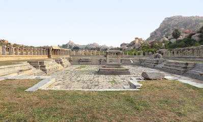 Fototapeta na wymiar AchyutaRaya Temple at Vijayanagara