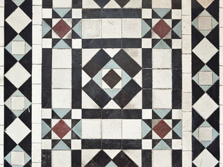 victorian style floor tile pattern