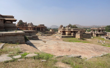 Fototapeta premium Hemakuta Hill at Vijayanagara