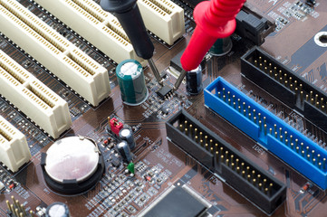 Old mainboard of computer