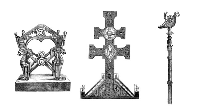 Objects 7th century - belonged to King Dabobert