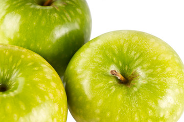 three green apples
