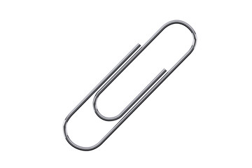 Obraz premium Steel paper clip