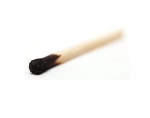 burned match