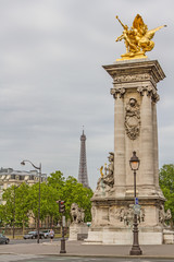 Fototapeta na wymiar Paris -Pont Alexandre III