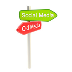 Social media versus old media metaphore