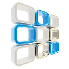 Copyspace windon showcase abstract composition