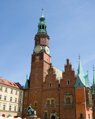 Obraz premium Rathaus - Breslau - Polen