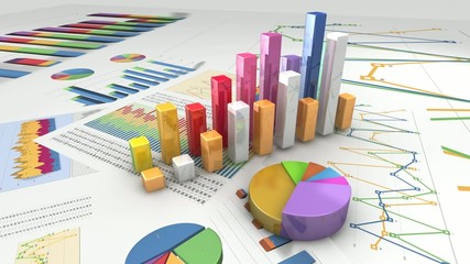 3d video presentation finance and business-1080p