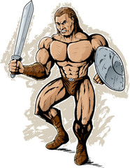 Gladiateur en colère