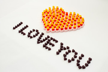 Valentine's Day with sweet valentine heart