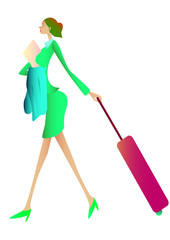 ビジネスウーマン　キャリーバック