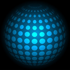 set blue technology backgrounds, vector illustration eps10