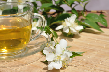 tea with branch jasmine