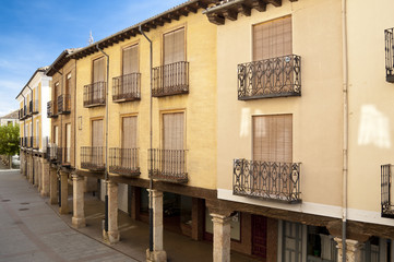 Fototapeta na wymiar Traditional houses in El Burgo de Osma, Soria, Spain