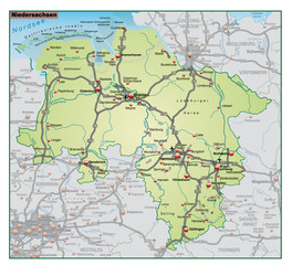 Niedersachsen als Umgebungskarte