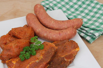 Grillfleisch sortiert