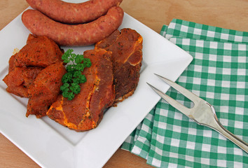 rohes Grillfleisch