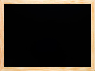 Blackboard or chalkboard rectangular wooden black empty