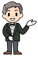 Concierge - man - right instruction