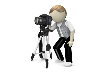 3D Photographer with camera