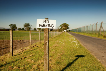 No parking in Rural area