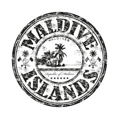 Maldive Islands rubber stamp