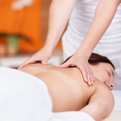 Obraz na płótnie Canvas relaksujący masaż pleców