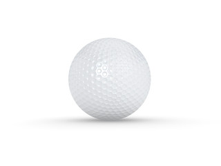 Golf ball isolated 3d render illustration
