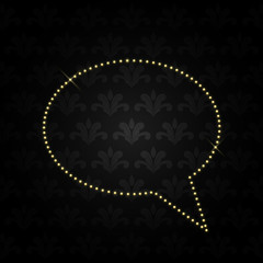 luxurious golden retro background