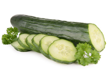 isolated cucumber