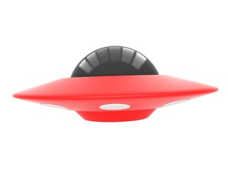 Ufo isolated on white background © lina0486