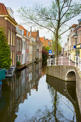 Obraz premium old town, Delft, Holland