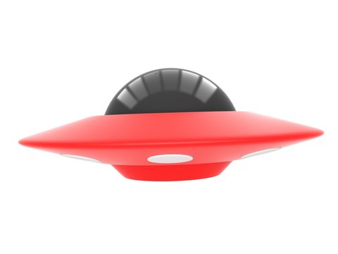 Ufo isolated on white background