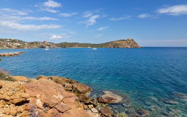 Sounio cape landscape, Attica, Greece