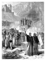 Burning Heretics - Cathares - 13th century