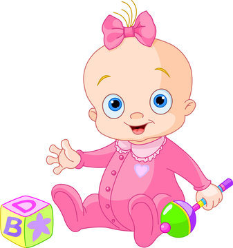 Baby Girl Clipart Images – Browse 48,612 Stock Photos, Vectors, and Video |  Adobe Stock