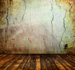 Naklejka premium Grunge interior