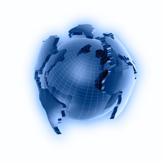Naklejka premium Globe