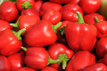 Red baby peppers