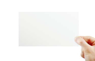 Fototapeta premium Hand holding paper