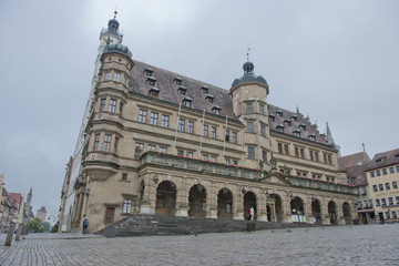 Fototapeta na wymiar Rathaus rothenburg ob der Tauber