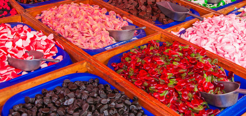 Closeup of colorful candy