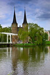 old city gate to  Delft, Netherlands