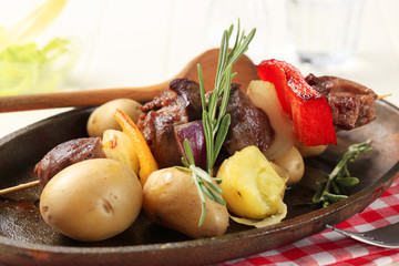 Beef shish kebab