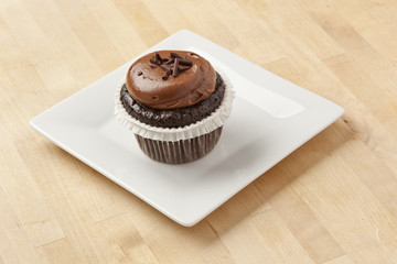 Chocolate Frosted Cupcake